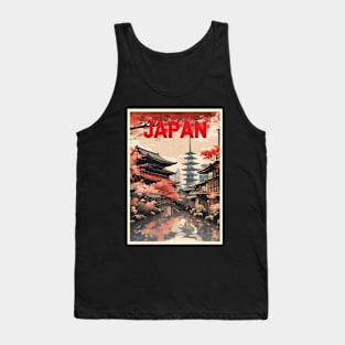 japan tokyo vintage travel tourism 10 Tank Top